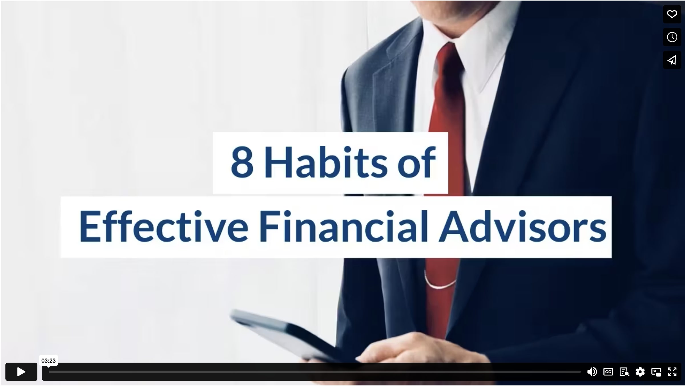 8 Habits of Effective Financial Advisors